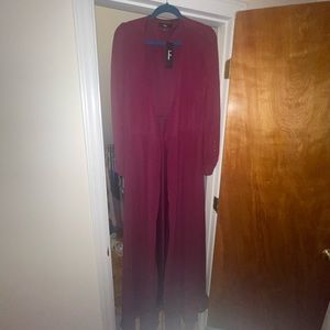 *NWT* Lulus maroon wrap dress
